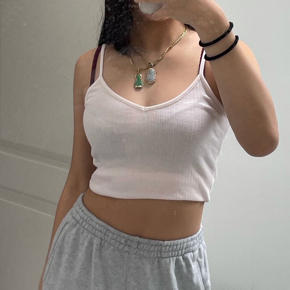 baby pink brandy melville top